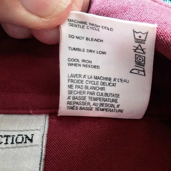 2/$35 Sale PREMIER Button Down Long Sleeved Collection Shirt EUC XL Red - Picture 8 of 8